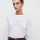The Cropped Collegiate Long Sleeve