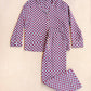 Cotton Pyjamas Blue Checkerboard