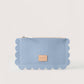 Deco Edge Merino Wool Pouch Sky Vachetta