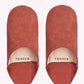 Suede Babouche Slippers Cinnamon