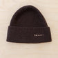 Cashmere & Merino Beanie in Chocolate