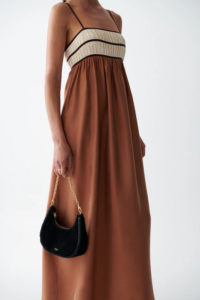 jules maxi dress Jules V-neck Belted Tiered Maxi Dress (Women)