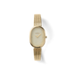 Jane Tethered Watch, Gold/Champagne – front view of oval champagne dial