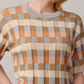 Anni Grid Plaited Tee