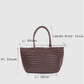 Handwoven Woven Leather Tote Bag