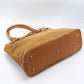 Suede Hook Shoulder Bag