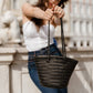 Handwoven Leather Bucket Bag 