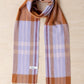 Lambswool Skinny Scarf Lilac Tartan