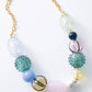 Noonday Iris hand-blown glass statement necklace