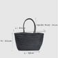 Handwoven Woven Leather Tote Bag