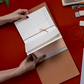 Notebook Folio Trifold Saddle Brown