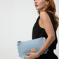 Deco Edge Merino Wool Pouch Sky Vachetta