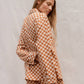 Cotton Pyjamas in Honey Checkerboard