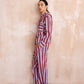 Cotton Pyjamas Lilac Stripe