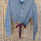 VonVie Sailor Cinch-Front Shirt