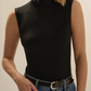 The Heritage Mock Neck Black