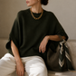 Cotton Cashmere Cape Sweater