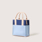 Jaunt Merino Wool Mini Tote Sky, Denim Vachetta