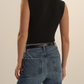 The Heritage Mock Neck Black