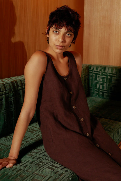 Button Front Basic Dress