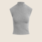 The Heritage Mock Neck Grey