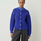 Mila Klein Blue Merino Cardigan