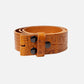 Dante | Camel Crocodile Embossed Leather Belt Strap