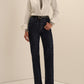 The Valentina Super High Rise Straight Magnolia by Favorite Daughter, side view