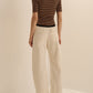 The Major Pant Winter White by Favorite Daughter, pocket detail