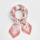 Whispering Sands Lotus Pink Square Scarf