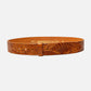 Dante | Camel Crocodile Embossed Leather Belt Strap